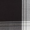 Saro Lifestyle Stripe Border Placemat, 13"x19" Oblong, Black (Set of 4) - 4 of 4
