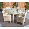 Jolin 7 Pc Dining Set - Outdoor - PAT7706 - Safavieh - 2 of 4