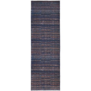 Voss Transitional Geometric Blue/Purple/Brown Area Rug - 1 of 4