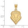 Black Bow Jewelry 14k Yellow Gold New Mexico Lobos NCAA Large Pendant - 2 of 3