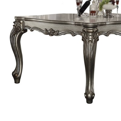 Versailles Antique Platinum Square Extendable Counter Height Dining Table