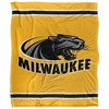 University Of Wisconsin Milwaukee Primary Logo Stripes Silky 50x60 Blanket, 1 Sided - 2 of 4