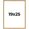 PosterPalooza | Classic Modern Gold Picture Frame - UV Acrylic, Foam Board Backing, Hanging Hardware - 2 of 4