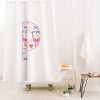 Deny Designs April Lane Art Fancy Bow Monogram Shower Curtain - 2 of 3