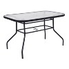Emma and Oliver 5-Piece Patio Dining Table/Chairs Set with 2 Chairs and 2 Arm Chairs in Black - 4 of 4