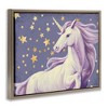 Stupell Industries Purple Unicorn in Starry Sky Floating Frame Canvas Art, Brown, 31" x 25" - 2 of 4