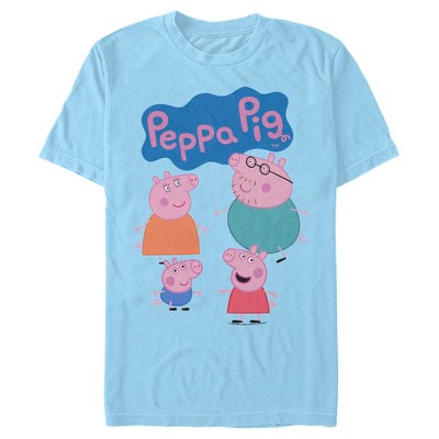 Men's Peppa Pig Family Logo T-Shirt