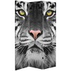 6" Double Sided Tiger Room Divider Orange - Oriental Furniture: Canvas, No Assembly Required - 2 of 4