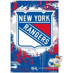 Trends International NHL New York Rangers - Maximalist Logo 23 Unframed Wall Poster Prints - 1 of 4