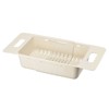 Unique Bargains Extendable Over the Sink Strainer Fruit Vegetable Wash Basket Adjustable Colander for Kitchen Plastic - 3 of 4