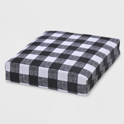 Buffalo Plaid Outdoor Deep Seat Cushion Black Threshold Target