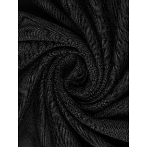 Conjunto de ropa de estar por casa de punto de 2 piezas para mujer: top de manga corta con escote en V y pantalón largo con cordón - cheibear 5