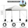 Costway 8x8 FT Pop up Canopy Tent Shelter Wheeled Carry Bag 4 Canopy Sand Bag - 3 of 4