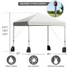 Costway 8x8 FT Pop up Canopy Tent Shelter Wheeled Carry Bag 4 Canopy Sand Bag - image 3 of 4
