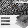Area Rug Braided Printed Throw, Non-Slip Low Pile Accent Carpet, Foldable Soft Floor Cover for Bedroom or Living Room, Mocha - 4 of 4