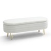 Bedroom Storage Bench Bed Ottoman Bench with Storage Space Home Sofa Bench with Support Legs End of Bed Bench Ottoman Storage Bench for Living Room - 4 of 4