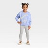 Grayson Mini Toddler Girls' California French Terry Sweatshirt - Blue - 4 of 4