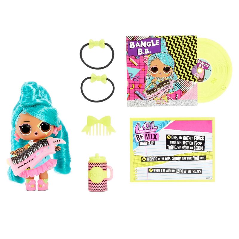 L.O.L. Surprise!  Remix Hair Flip Tots with Hair Reveal &#38; Music Mini Figurine, 5 of 12