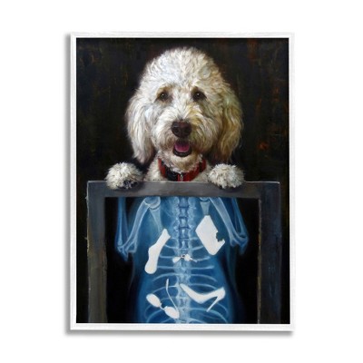 Stupell Industries Funny Dog X-Ray Snacks Framed Giclee