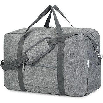 Hachikiko Foldable Carry On Duffle Bag 40L - Airline Approved 22x14x9 Compatible Travel Luggage with Shoulder Strap
