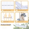 Rustic Twin Size Outdoor Acacia Wood Porch Swing Daybed with 98" Hemp Ropes, Hanging Patio Swing - 4 of 4