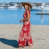Women's Midnight Tropics One-Shoulder Wide Leg Jumpsuit -Cupshe - 3 of 4