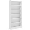 Resenkos Bookshelf, Bookcase Standing Shelf Unts,Wood Bookcase, 72" Tall Bookshelf with 6-Tier Open Storage Shelves,White(6-Tier) - 4 of 4