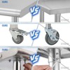 60X24x35 Inch Stainless Steel Work Table with Double Shelf, Heavy Duty Prep Station for Kitchen Restaurant or Garage Storage - 3 of 4