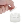 Unique Bargains Elegant Frosted Cream Glass Bottle for Bathroom 1 Pc - 3 of 4
