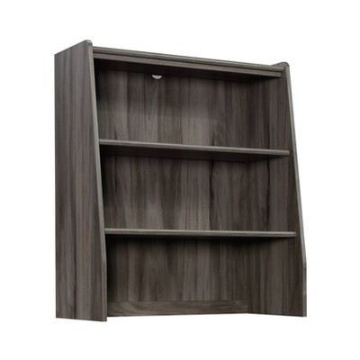 Clifford Place Jet Acacia 2-Shelf Mid-Century Modern Library Hutch
