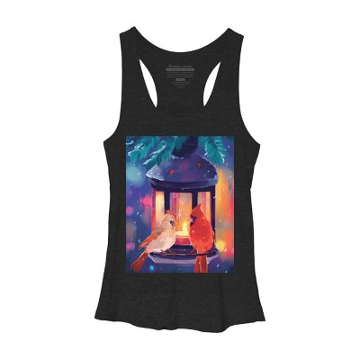 Women's Design By Humans Christmas in the Air By Mellodee Racerback Tank Top
