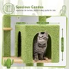 Heybly Cactus Cat Tree Tower for Indoor Cats| 46-Inch Sturdy Cat Condo for Multiple Adult Cats - 3 of 4