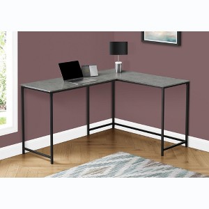 NicBex L-Shaped Home Office Desk Modern Computer Desk with Wooden Desktop, Metal Base for Office, Study - 1 of 4