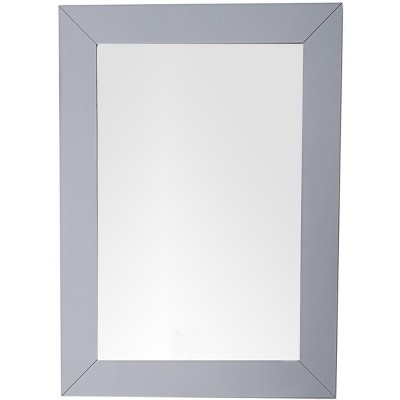 James Martin Vanities Weston 29" Rectangular Mirror, Silver Gray
