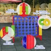 Swtroom Giant 4-in-a-Row 4 to Score Connect Game with Basketball Hoop and Ring Toss for Kids and Adults, 42 Rings and Quick-Release Slider - 3 of 3