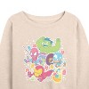Women's - Marvel - Avengers Easter Stickers Lightweight French Terry Wide Neck Long Sleeve Shirt - 2 of 4