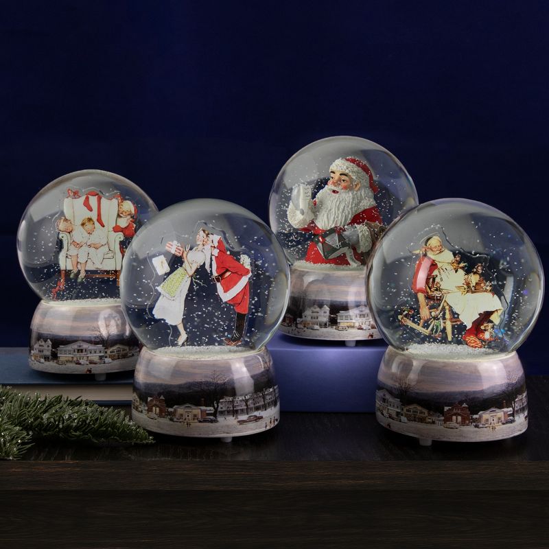 Northlight 6.5" Norman Rockwell 'Christmas Surprise' Snow Globe, 3 of 7