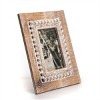 Natural Wood 4 x 6 inch Whitewash Decorative Wood Picture Frame - Foreside Home & Garden - 2 of 4