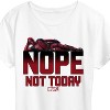 Women's - Marvel - Deadpool Nope Not Today Short Sleeve Graphic T-Shirt - 2 of 4