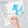 Big Dot of Happiness Balloon Animals - Shaped Fill-In Invitations - Happy Birthday Party Invitation Cards with Envelopes - Set of 12 - 2 of 4