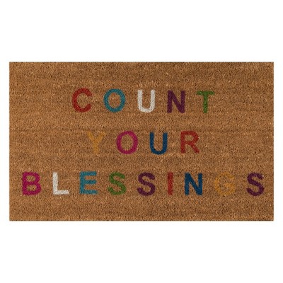 Aloha Count Your Blessings Coir Doormat - Novogratz by Momeni