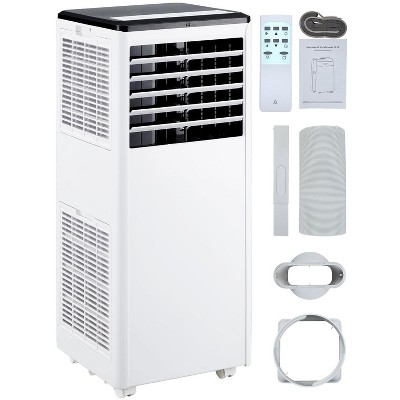 8,000 BTUs 3-In-1 Portable Air Conditioner, Fan, LED Display, Remote Control
