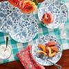 LunaLulinlk 4-Piece Salad Plate Set ,Blue - 3 of 4