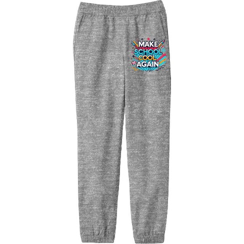 "Make School Cool Again" Back To School Adult Jogger Pants - image 1 of 2