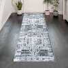 Large Area Rug, Washable Vintage Carpet, Soft Non-Slip Chenille Floor Mat, Non-Shedding for Living Room, Office - 4 of 4