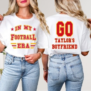Simply Sage Market Women's Taylor's Boyfriend Era Front and Back Short Sleeve Graphic Tee - 1 of 4
