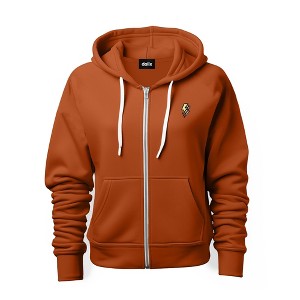 Dalix Lightning Bolt Glow in the Dark Embroidered Zip Hoodie Fleece Long Sleeve Pocket Warm Soft Mens - 1 of 4