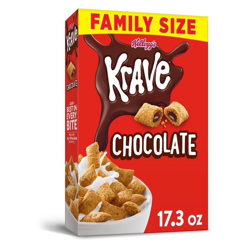 Krave Breakfast Cereal - 17.3oz - Kellogg's, 1 of 13
