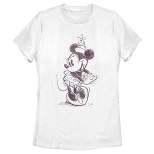 Women's Mickey & Friends Minnie Mouse Vintage Sketch T-Shirt