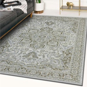 Luxe Weavers Floral Medallion Indoor Area Rug - 1 of 4